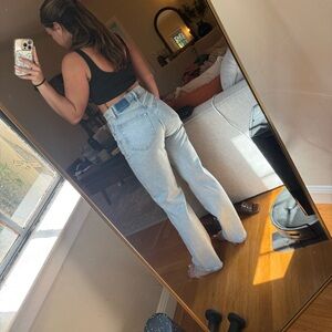 Abercrombie & Fitch 90s high rise straight cross waist 26 short curve love